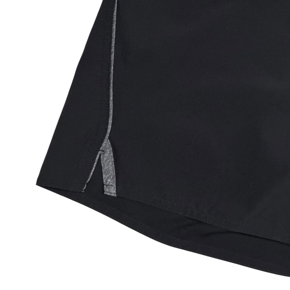 Vuori Kore Shorts Men's Small Black Charcoal Grey Lined Athletic Training